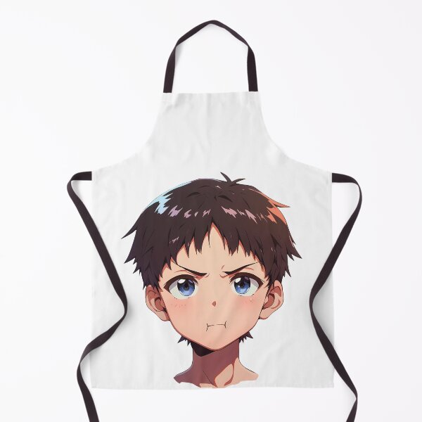 Item preview, Shinji Ikari Neon Genesis Evangelion Chibi Determined Face designed and sold by 108Recordings.