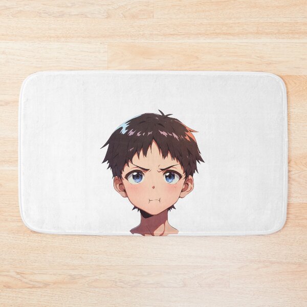 Item preview, Shinji Ikari Neon Genesis Evangelion Chibi Determined Face designed and sold by 108Recordings.