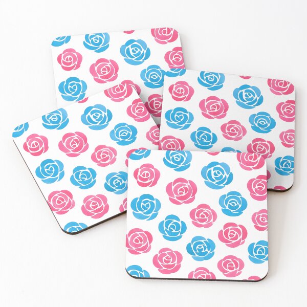 Item preview,  Baby pink and blue roses designed and sold by uunaa.