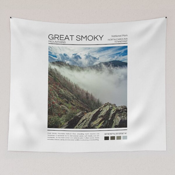 Aperçu de l'œuvre Parc national des Great Smoky Mountains - Caroline du Nord / Tennessee créée et vendue par StudioRedKoala.