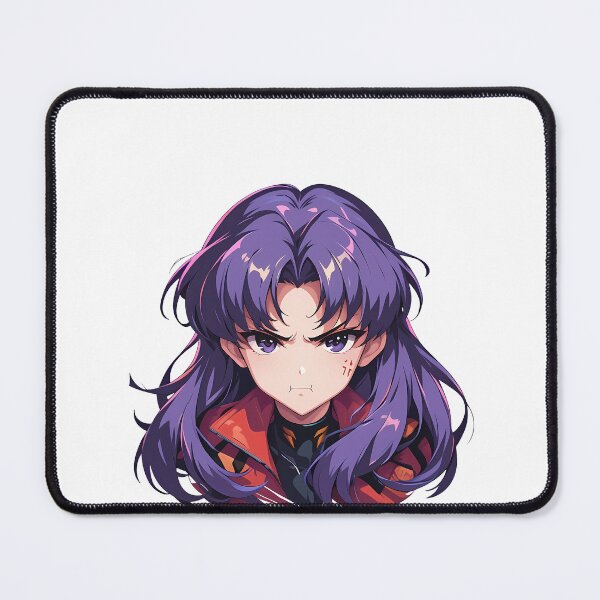Item preview, Misato Katsuragi Neon Genesis Evangelion Chibi Fierce Stare designed and sold by 108Recordings.