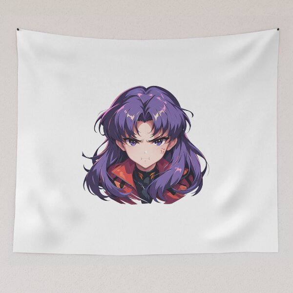 Item preview, Misato Katsuragi Neon Genesis Evangelion Chibi Fierce Stare designed and sold by 108Recordings.