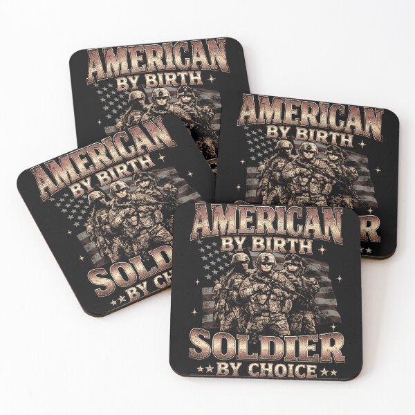 Item preview, American by Birth Soldier by Choice US Flag Veterans Day designed and sold by schoolofbullies.
