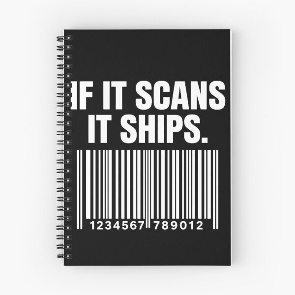 Item preview, If It Scans It Ships Funny Warehouse T-Shirt | Barcode Scanner Logistics Humor designed and sold by KeeganDykes.