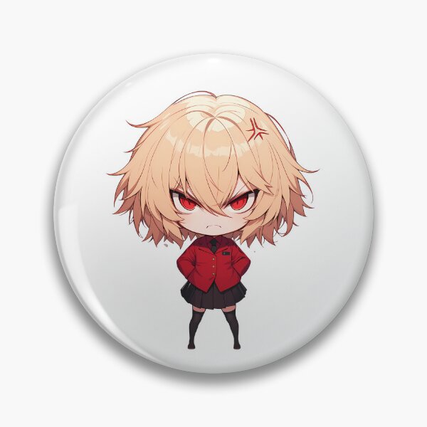 Item preview, Seras Victoria Hellsing Chibi Angry Crimson Stare designed and sold by 108Recordings.