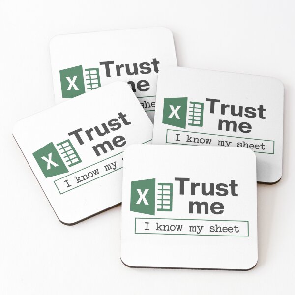Item preview, Trust Me I Know My Sheet Spreadsheet Pun designed and sold by BrownHorse90s.