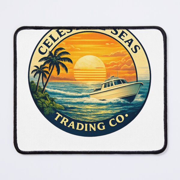 Item preview, Celestial Seas Trading Co. Signature Sunset Boat Logo – designed and sold by celestialseastc.