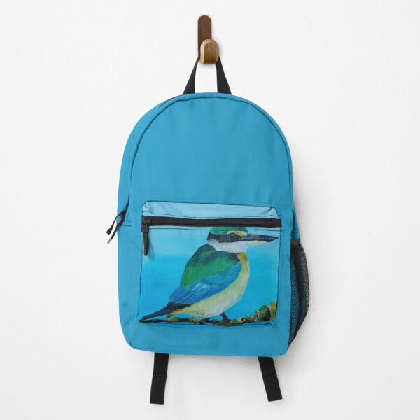Item preview, Colorful Small Bird on Blue designed and sold by Agnieszka Gajewska art.