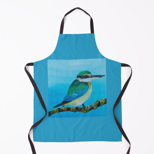 Item preview, Colorful Small Bird on Blue designed and sold by Agnieszka Gajewska art.