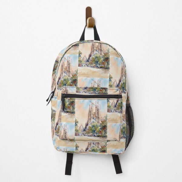 Item preview, Sagrada Familia Barcelona Park Alley Watercolor designed and sold by caracatita75.