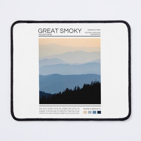 Item preview, Great Smoky Mountains National Park - North Carolina / Tennessee designed and sold by StudioRedKoala.