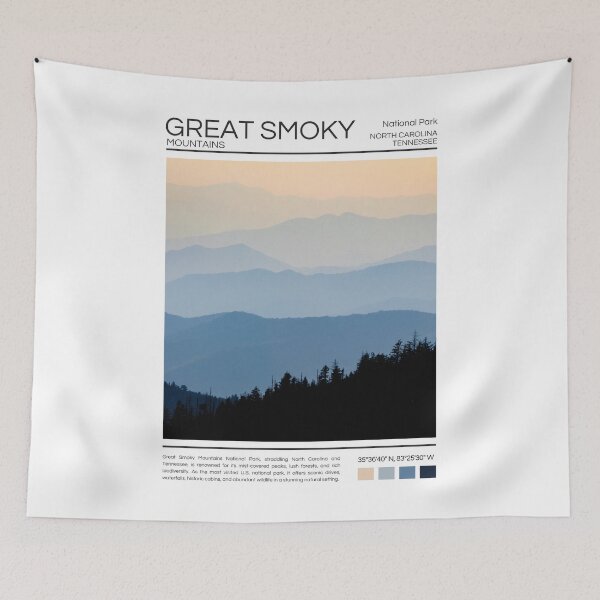 Aperçu de l'œuvre Parc national des Great Smoky Mountains - Caroline du Nord / Tennessee créée et vendue par StudioRedKoala.