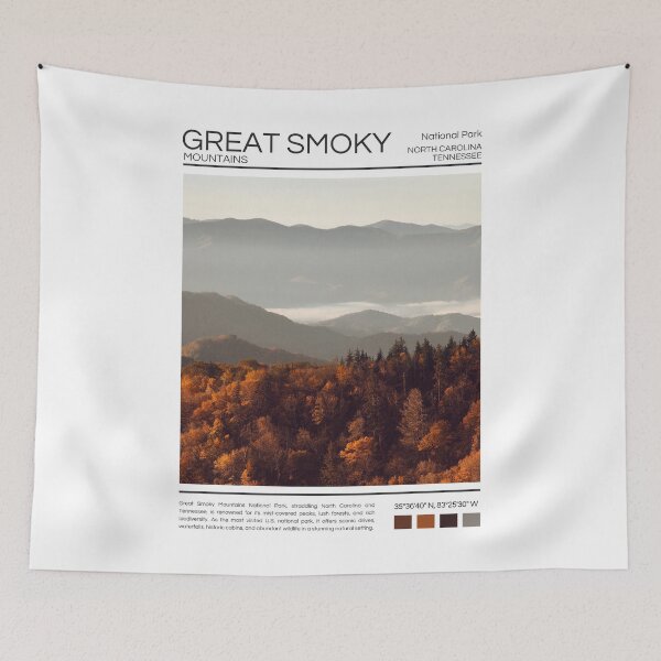 Aperçu de l'œuvre Parc national des Great Smoky Mountains - Caroline du Nord / Tennessee créée et vendue par StudioRedKoala.