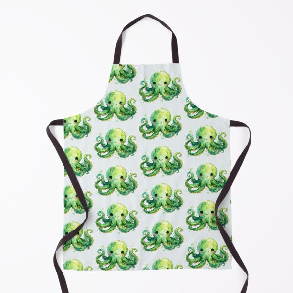 Item preview, Cheerful green octopus designed and sold by LiskoDesign.