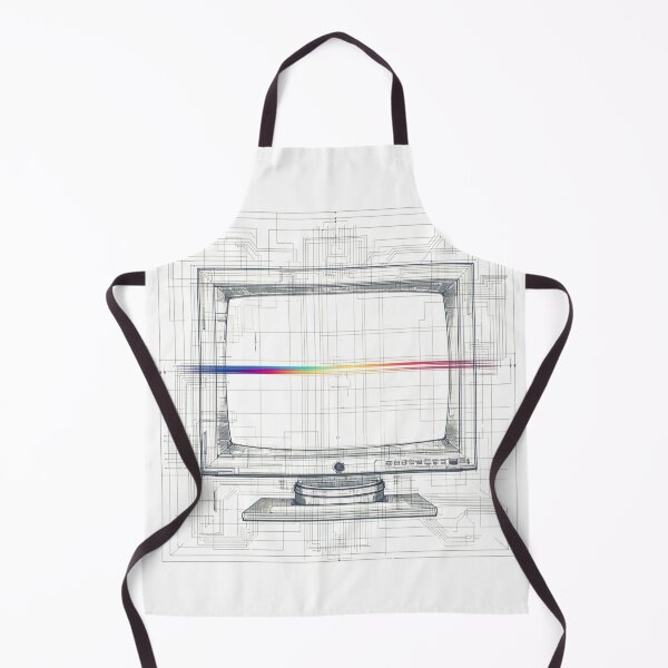 Item preview, Deconstructed CRT Blueprint Retro Tech Aesthetic designed and sold by KiraCreationism.