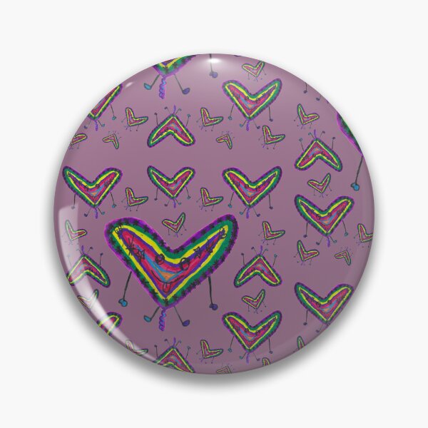 Item preview, Rainbow Heart Balloon Pattern designed and sold by nimbfeja.