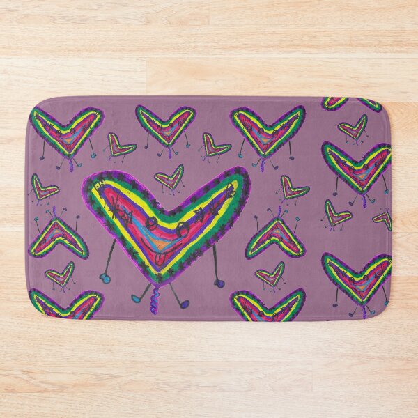 Item preview, Rainbow Heart Balloon Pattern designed and sold by nimbfeja.