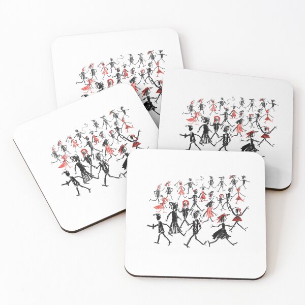 Item preview, Chalk Motion: Figures in Red and White designed and sold by MaciejErdon.