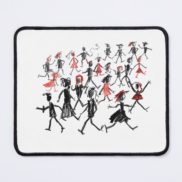 Item preview, Chalk Motion: Figures in Red and White designed and sold by MaciejErdon.