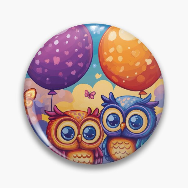 Item preview, Owl Birthday Illustration designed and sold by Leylita Design.
