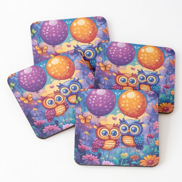 Item preview, Owl Birthday Illustration designed and sold by Leylita Design.