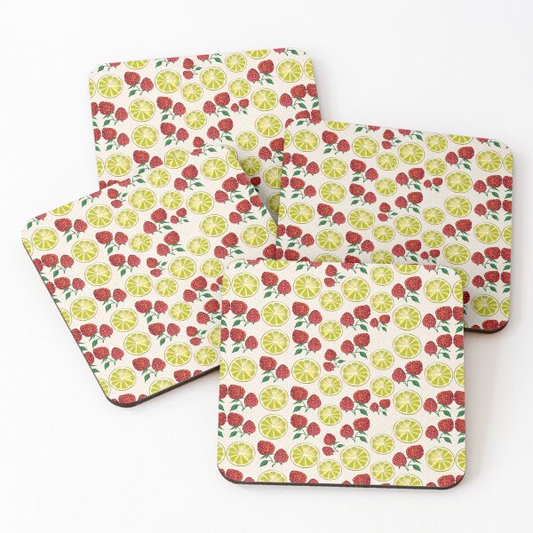 Item preview, Juicy Daydreams Berries & Limes Pattern – Citrus & Berry Aesthetic for Cute Summer Vibes designed and sold by VirtuallyCreativ .