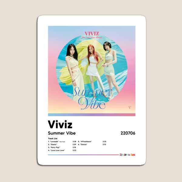 Item preview, VIVIZ - Summer Vibe - Album Artwork Poster designed and sold by RhodesToKpop.