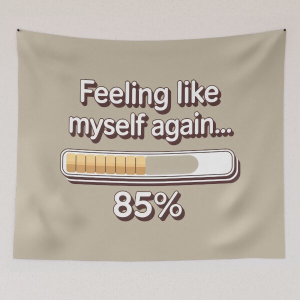 Item preview, Self Care Progress Bar Feeling Like Myself Again designed and sold by SplashTastic.
