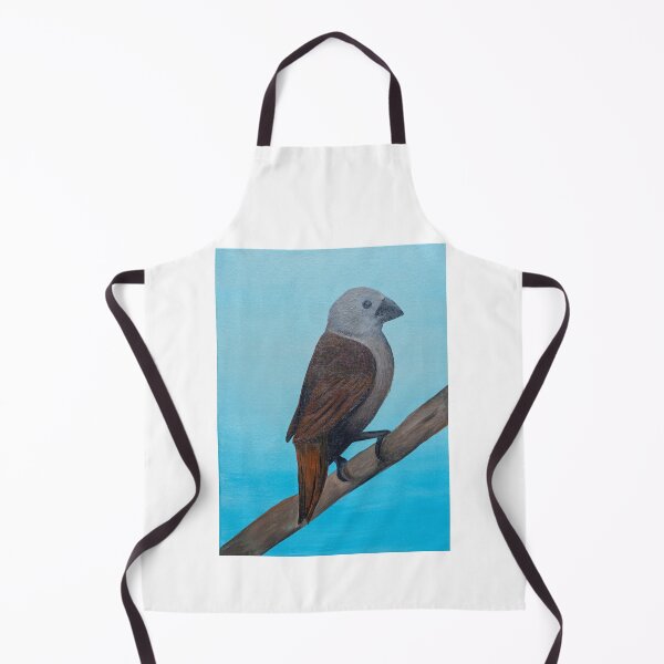 Item preview, Brown Bird on a Blue Branch designed and sold by Agnieszka Gajewska art.