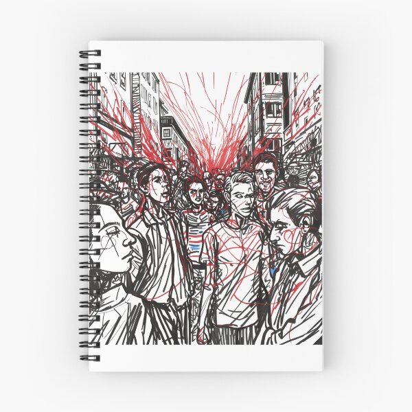 Item preview, Red Rhythm of the Street Crowd designed and sold by MaciejErdon.