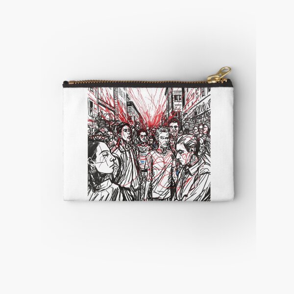 Item preview, Red Rhythm of the Street Crowd designed and sold by MaciejErdon.