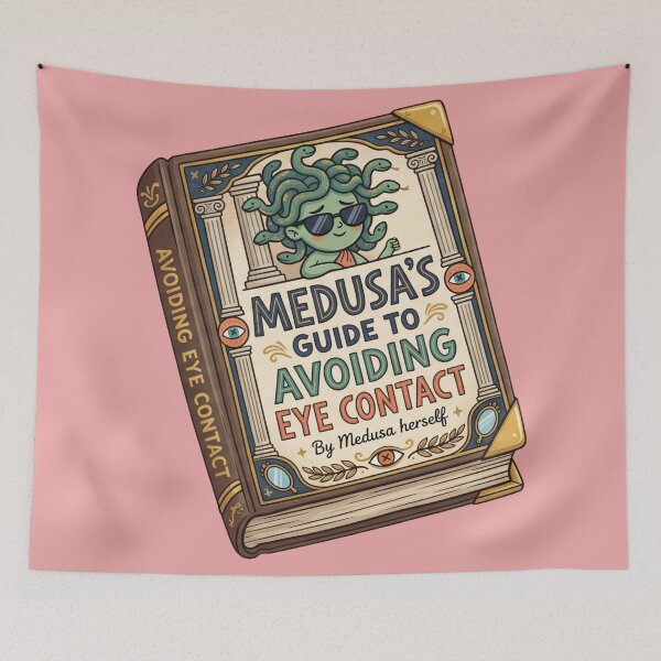 Item preview, Medusa's Guide to Avoiding Eye Contact | Funny Greek Mythology designed and sold by MythoWorldddd.