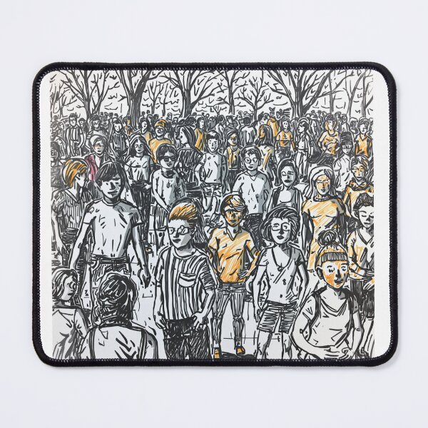 Item preview, Winter Walkers: Orange Accents in the Park designed and sold by MaciejErdon.