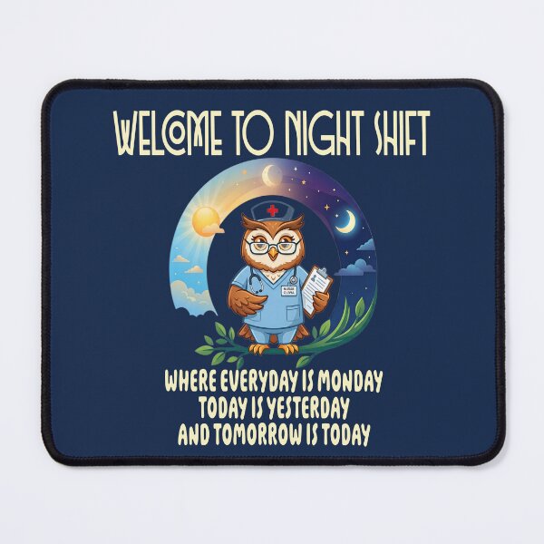 Item preview, Owl Night Shift Funny Nurse Nursing Rn LPN CNA for Men Women designed and sold by Colorfulman.