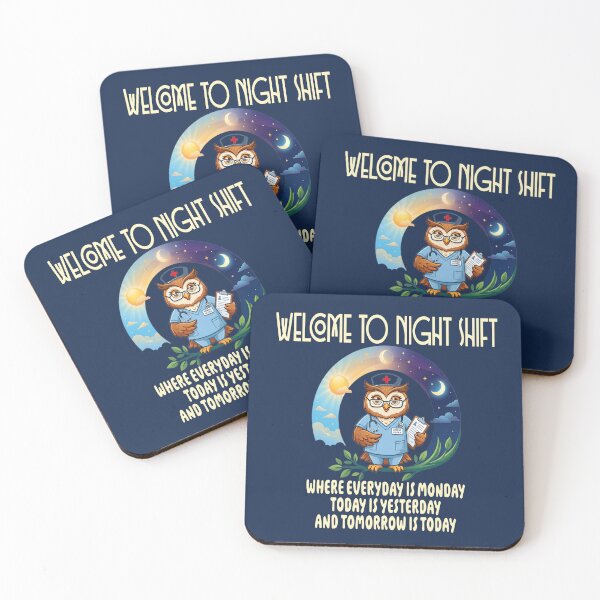 Item preview, Owl Night Shift Funny Nurse Nursing Rn LPN CNA for Men Women designed and sold by Colorfulman.