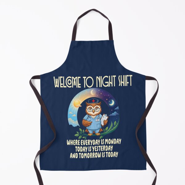 Item preview, Owl Night Shift Funny Nurse Nursing Rn LPN CNA for Men Women designed and sold by Colorfulman.