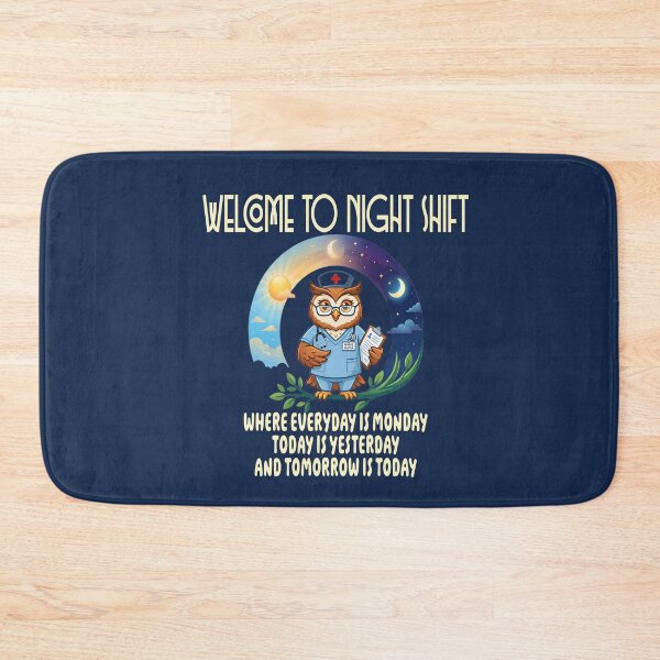 Item preview, Owl Night Shift Funny Nurse Nursing Rn LPN CNA for Men Women designed and sold by Colorfulman.