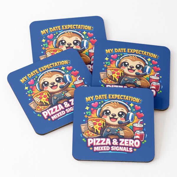 Item preview, Gaming Sloth Pizza and Zero Mixed Signals Gamer designed and sold by SplashTastic.