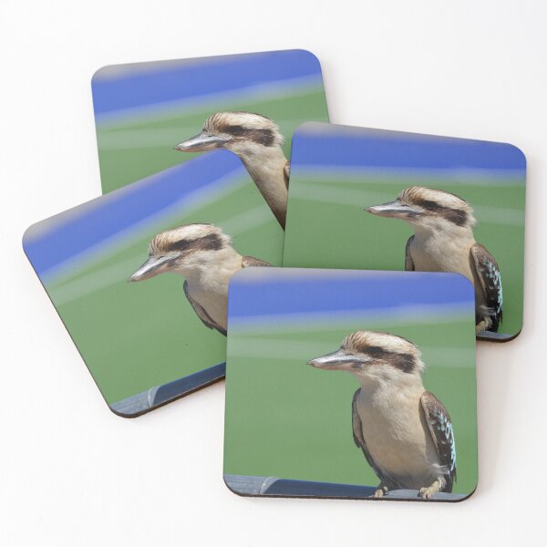 Item preview, Kookaburra on the Fence — Australian Wildlife Portrait designed and sold by EmmaGraphy.