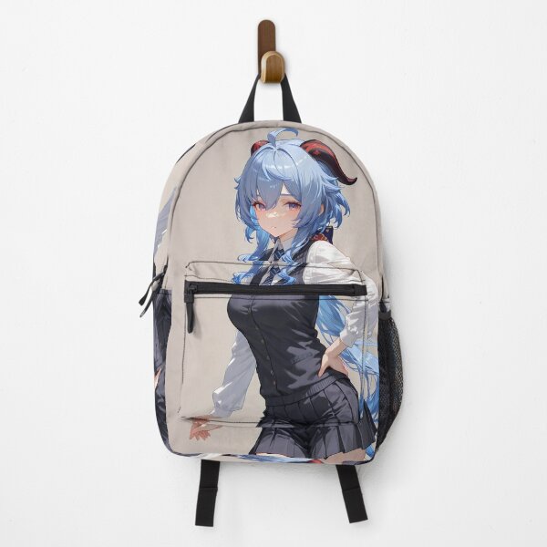 Item preview, Ganyu Genshin Impact Office Elegance Blue Hair Confident Pose designed and sold by PMartistStudio.