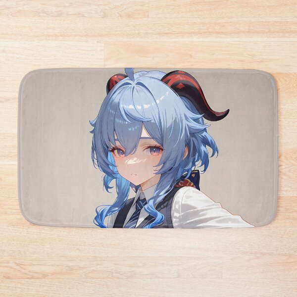 Item preview, Ganyu Genshin Impact Office Elegance Blue Hair Confident Pose designed and sold by PMartistStudio.