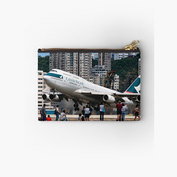 Item preview, Kai Tak Spectacle, circa 1995 — Crowd Witnesses a Legendary Boeing 747 Landing in the Heart of Hong Kong designed and sold by Myōhō Print Co..