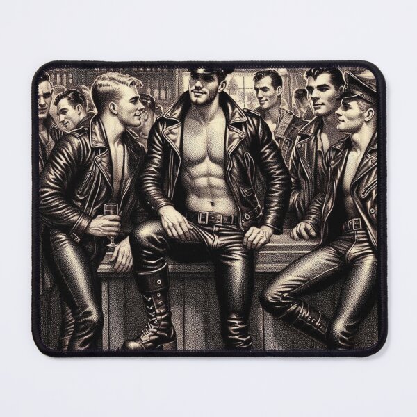 Item preview, Vintage Tom of Finland Clothing Tribute – To Sir With Love Gay Bar Leather Daddy designed and sold by ItsAKinkThing.