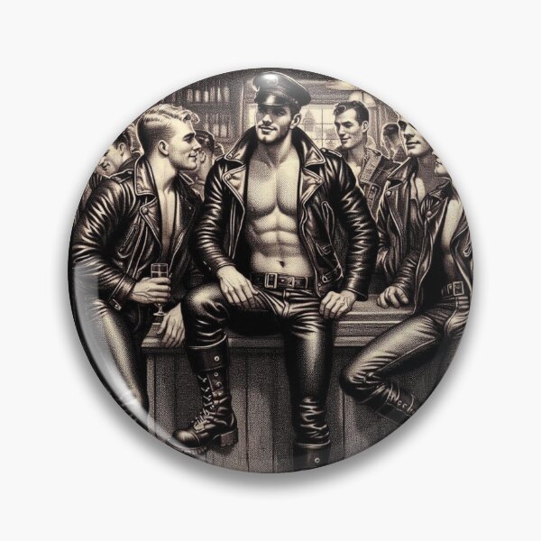 Item preview, Vintage Tom of Finland Clothing Tribute – To Sir With Love Gay Bar Leather Daddy designed and sold by ItsAKinkThing.