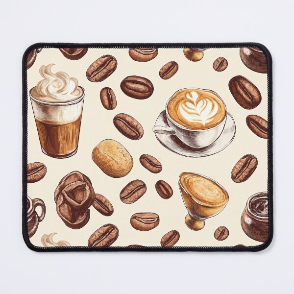 Item preview, Coffee Seamless Pattern designed and sold by Leylita Design.