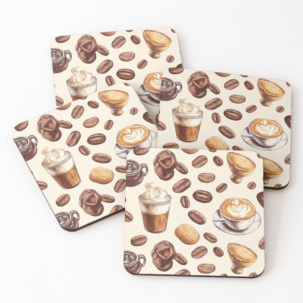 Item preview, Coffee Seamless Pattern designed and sold by Leylita Design.