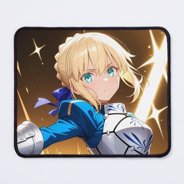 Item preview, Saber Fate Stay Night Golden Burst Armored Heroic Stance designed and sold by PMartistStudio.