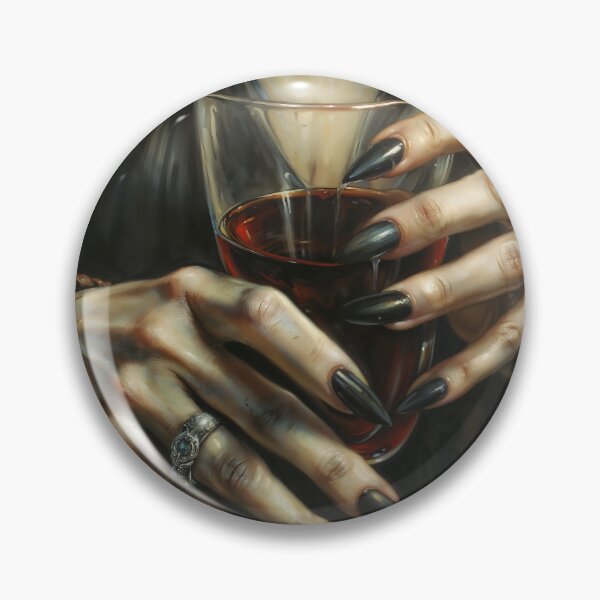 Item preview, Vampire Hands Holding Red Wine Glass designed and sold by DarkHolyQueen.