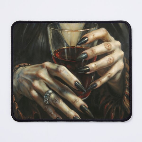 Item preview, Vampire Hands Holding Red Wine Glass designed and sold by DarkHolyQueen.