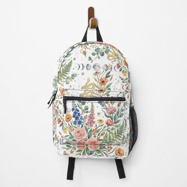 Item preview, Boho Floral Celestial Moon & Snakes Botanical designed and sold by NdesignTrend.